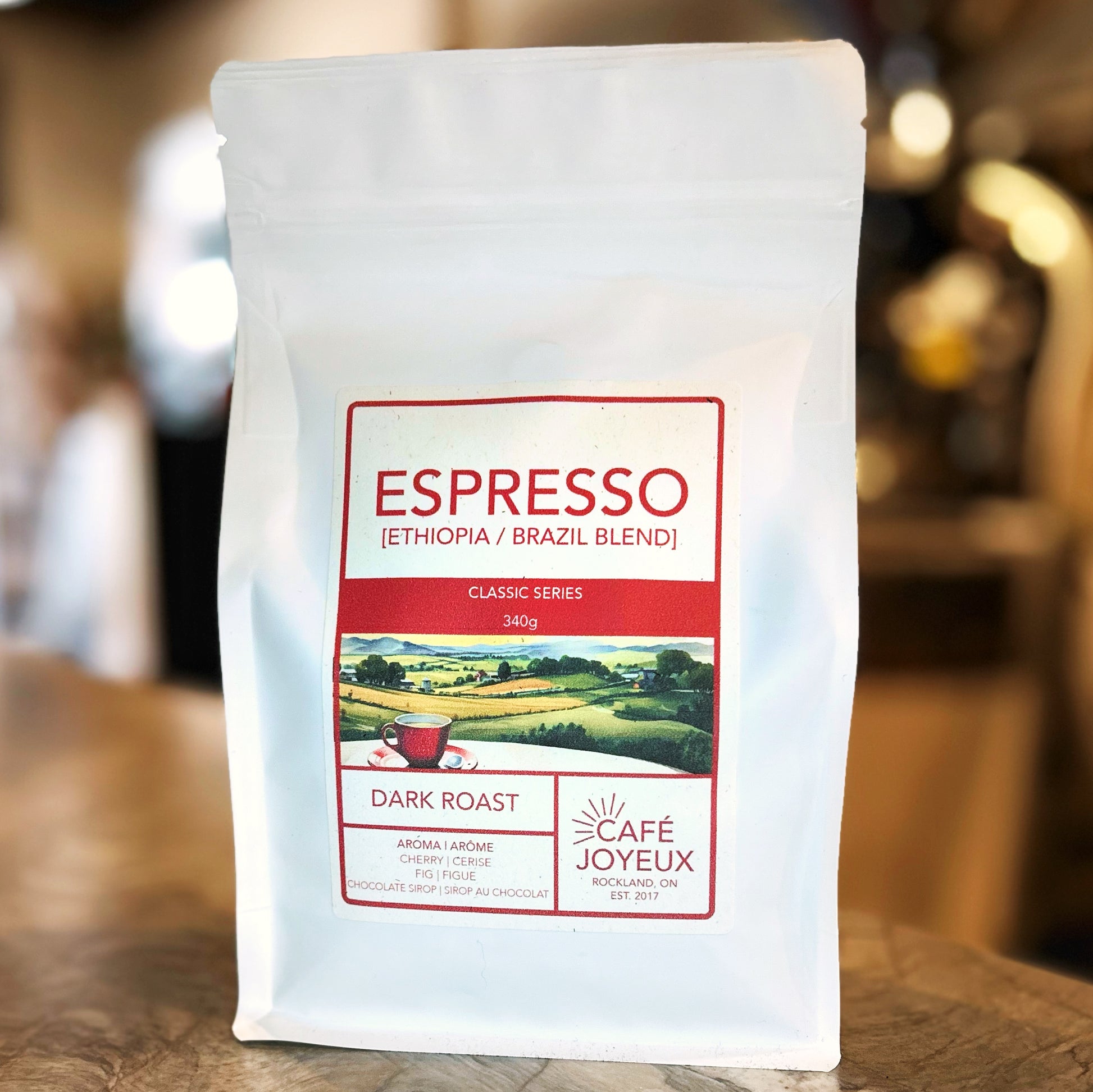 Premium espresso beans for rich, bold flavor; perfect for crafting your favorite espresso drinks at home.